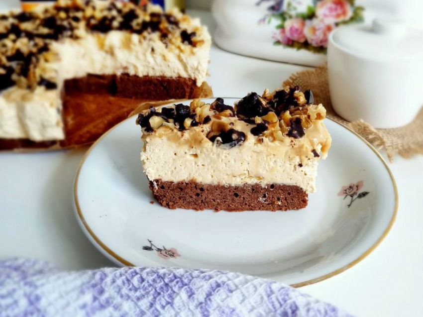 Sernik kajmakowy brownie Sernik kajmakowy brownie