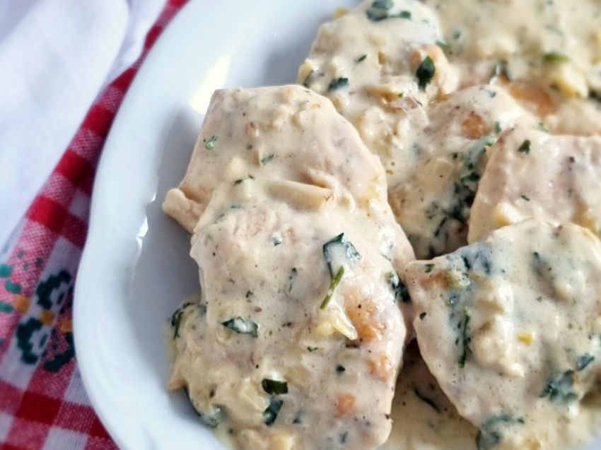 Indyk w sosie śmietanowym Indyk w sosie śmietanowym