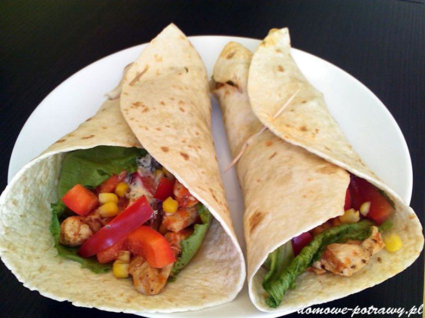 Tortilla z kurczakiem Tortilla z kurczakiem