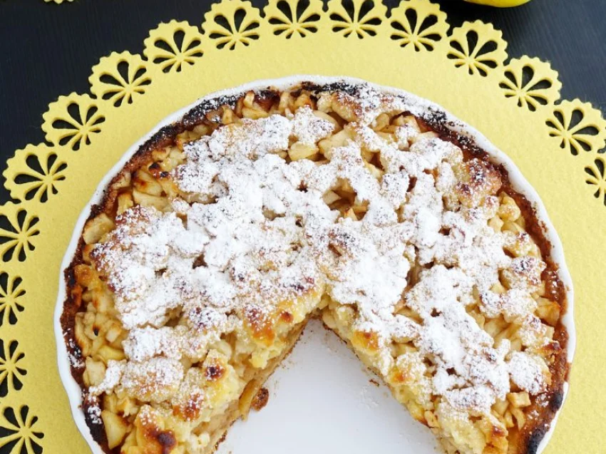 Prosta tarta z jabłkami i kruszonką Prosta tarta z jabłkami i kruszonką