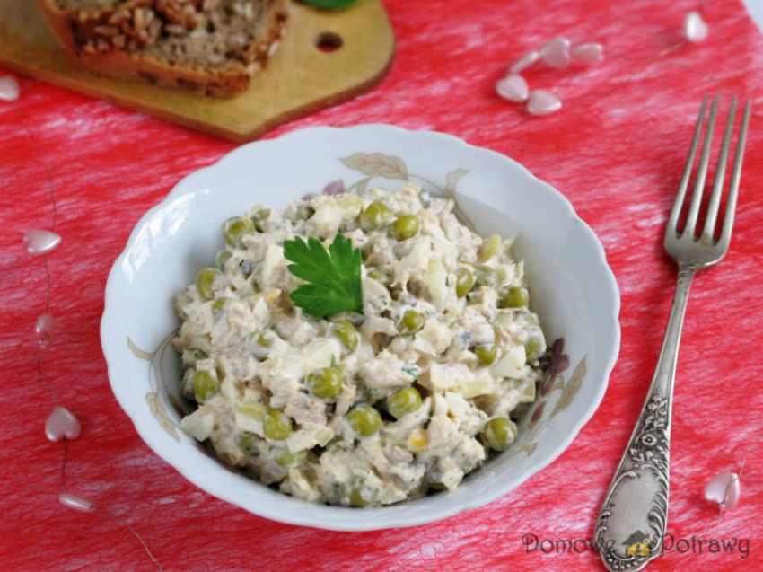 Sałatka z tuńczykiem i pieczarkami Sałatka z tuńczykiem i pieczarkami