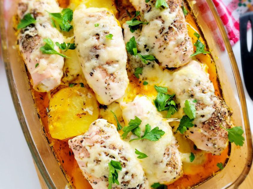 Roladki z kurczaka pieczone Roladki z kurczaka pieczone