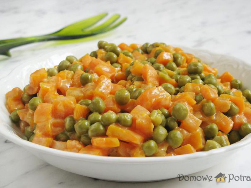Marchewka z groszkiem na ciepło Marchewka z groszkiem na ciepło