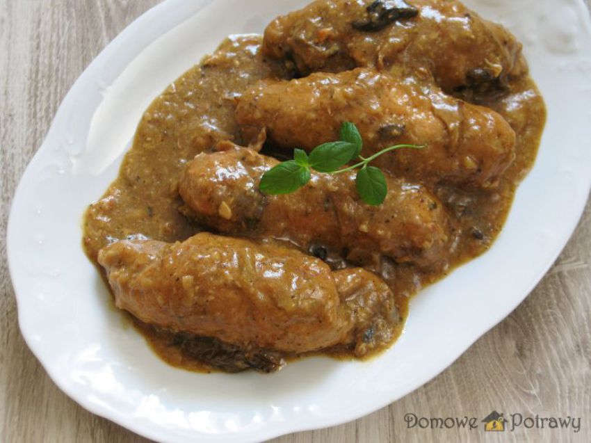 Roladki w sosie grzybowym Roladki w sosie grzybowym