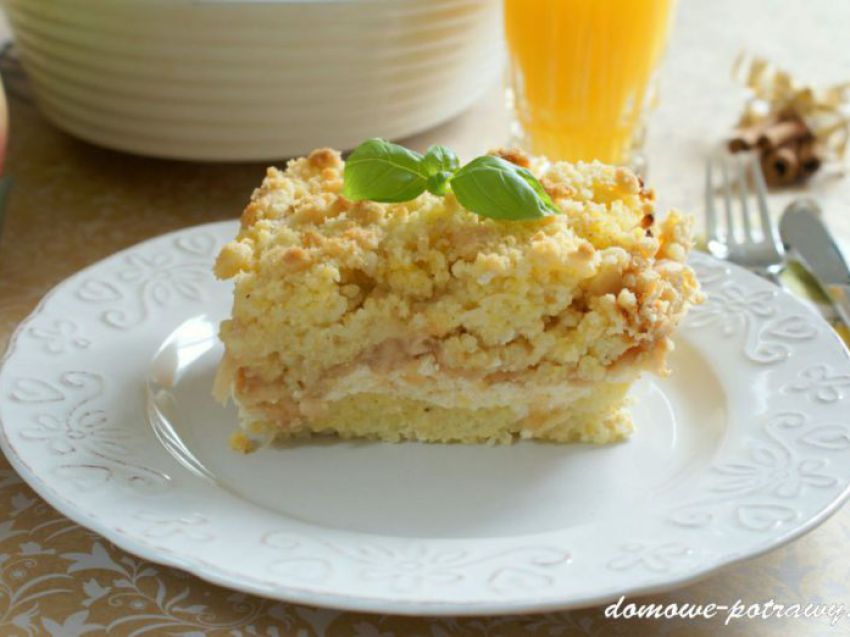 Zapiekanka z kaszy jaglanej z serem na słodko Zapiekanka z kaszy jaglanej z serem na słodko