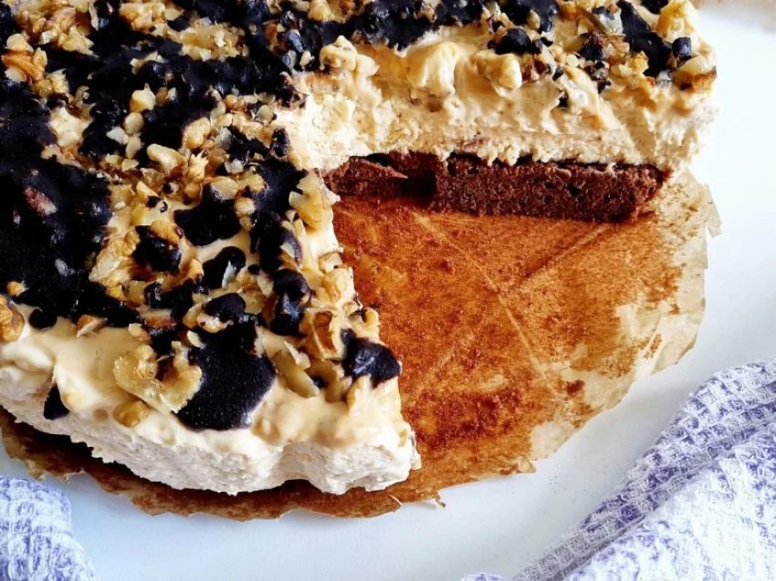 Sernik kajmakowy brownie Sernik kajmakowy brownie