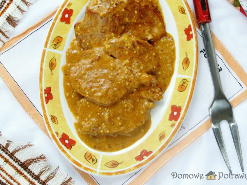 Karkówka w sosie musztardowym Karkówka w sosie musztardowym