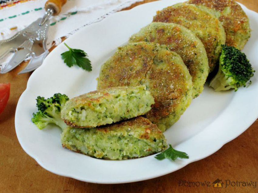 Kotlety ziemniaczane z brokułami i serem Kotlety ziemniaczane z brokułami i serem