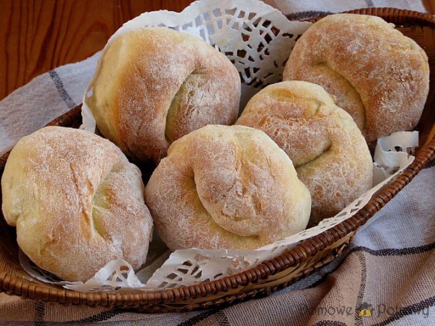 Domowe bułki pszenne Domowe bułki pszenne
