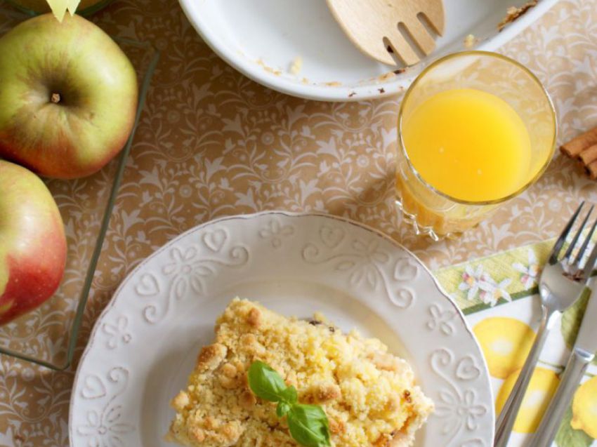 Zapiekanka z kaszy jaglanej z serem na słodko Zapiekanka z kaszy jaglanej z serem na słodko