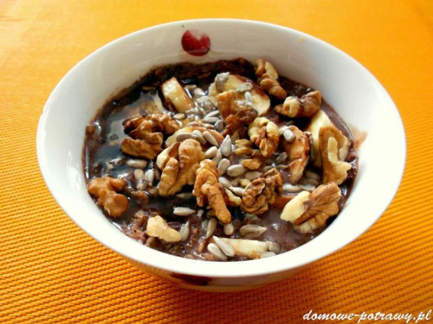 Kakaowo-bananowa owsianka Kakaowo-bananowa owsianka