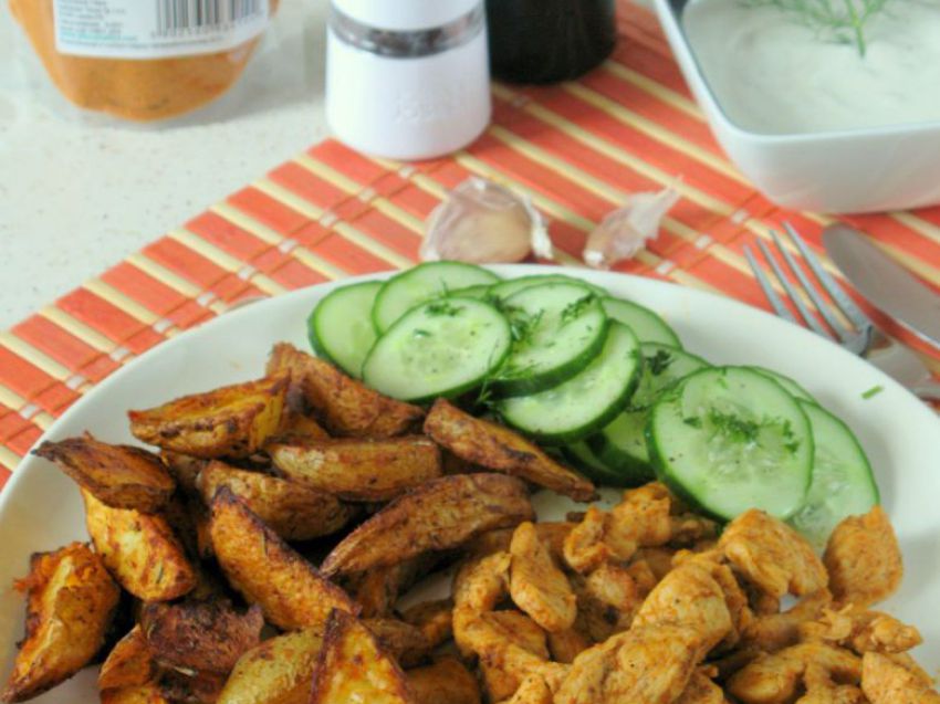 Shoarma z kurczakiem Shoarma z kurczakiem