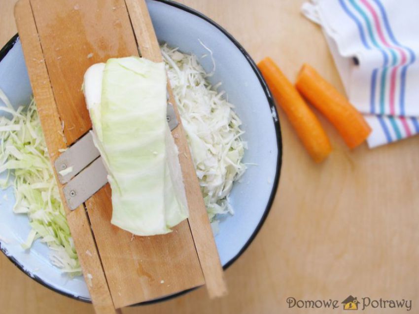 Domowa kapusta kiszona w słoiku Domowa kapusta kiszona w słoiku