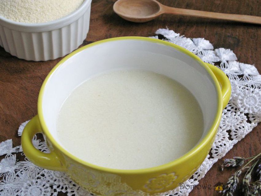 Kasza manna na wodzie Kasza manna na wodzie