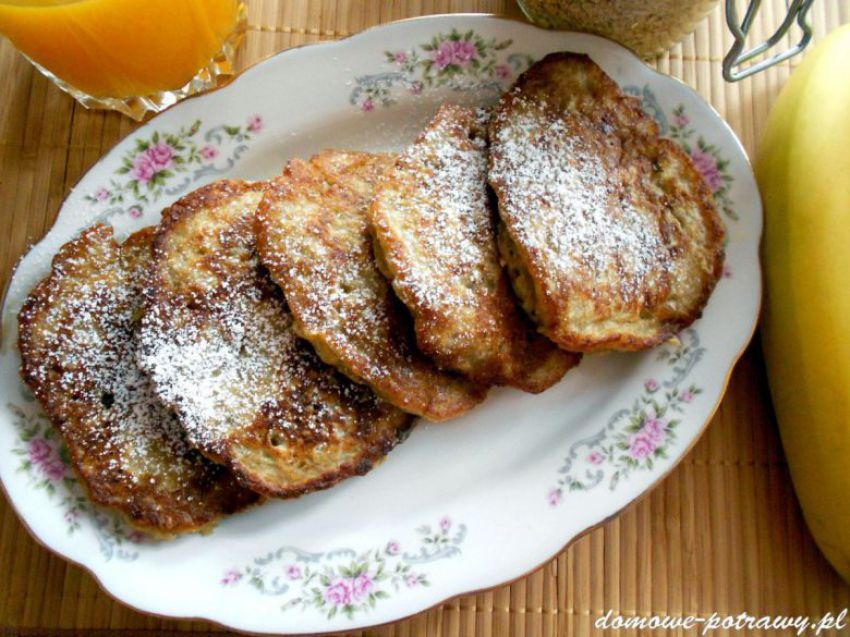 Placuszki owsiane z bananem Placuszki owsiane z bananem