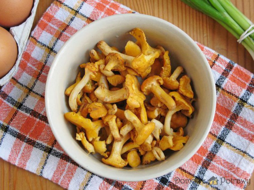 Jajecznica z kurkami Jajecznica z kurkami