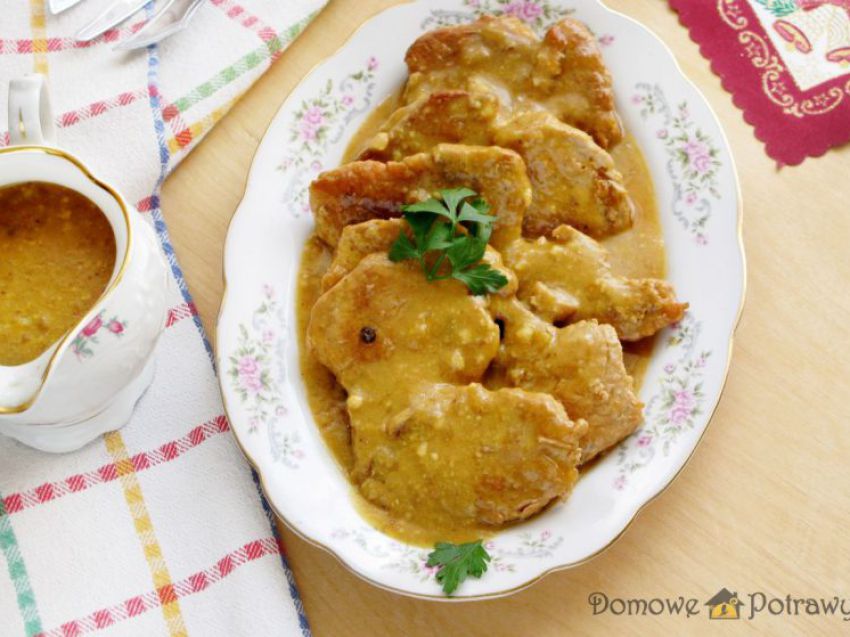 Szynka w sosie musztardowym Szynka w sosie musztardowym