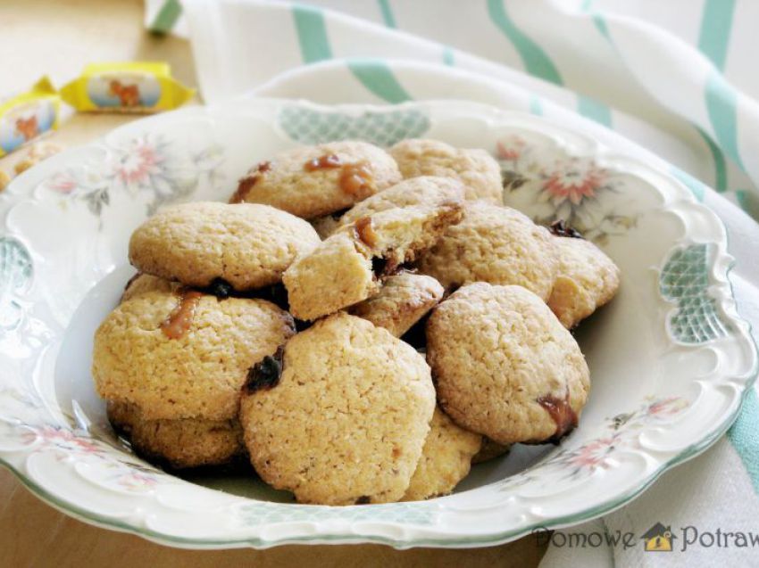 Ciasteczka z krówkami Ciasteczka z krówkami