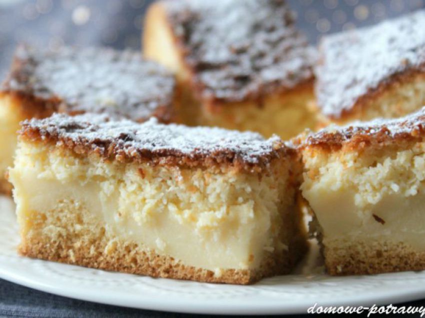 Ciasto kokosowo-budyniowe Ciasto kokosowo-budyniowe