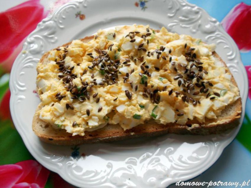 Pasta jajeczna z olejem lnianym Pasta jajeczna z olejem lnianym