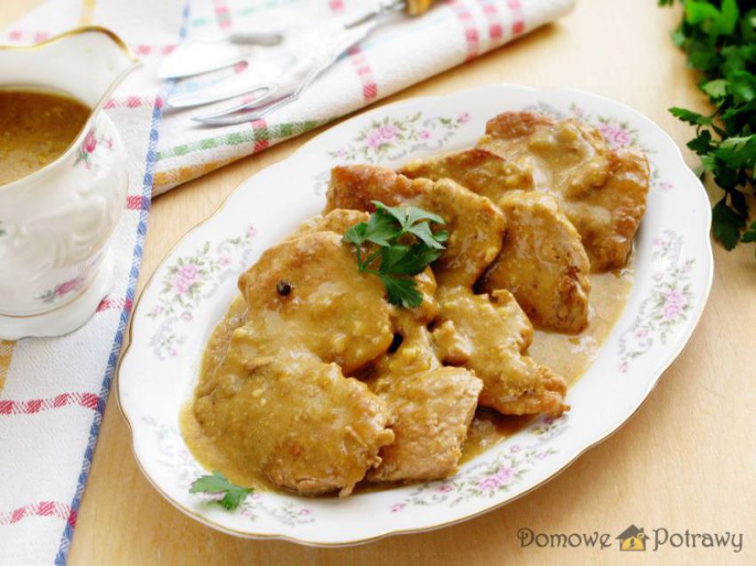 Szynka w sosie musztardowym Szynka w sosie musztardowym