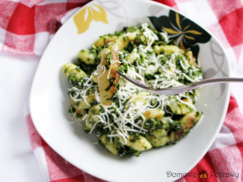 Szybkie kopytka ze szpinakiem Szybkie kopytka ze szpinakiem