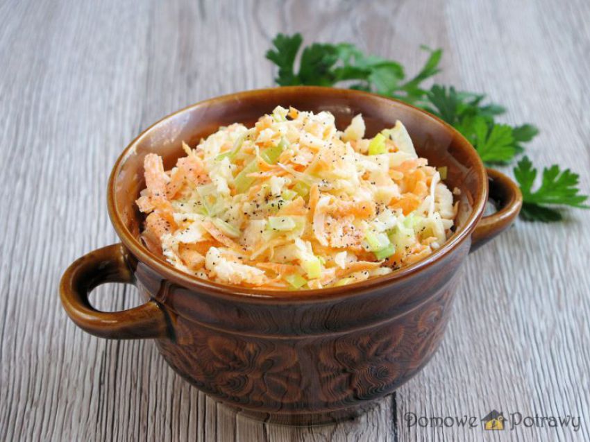 Surówka z pora i marchewki Surówka z pora i marchewki