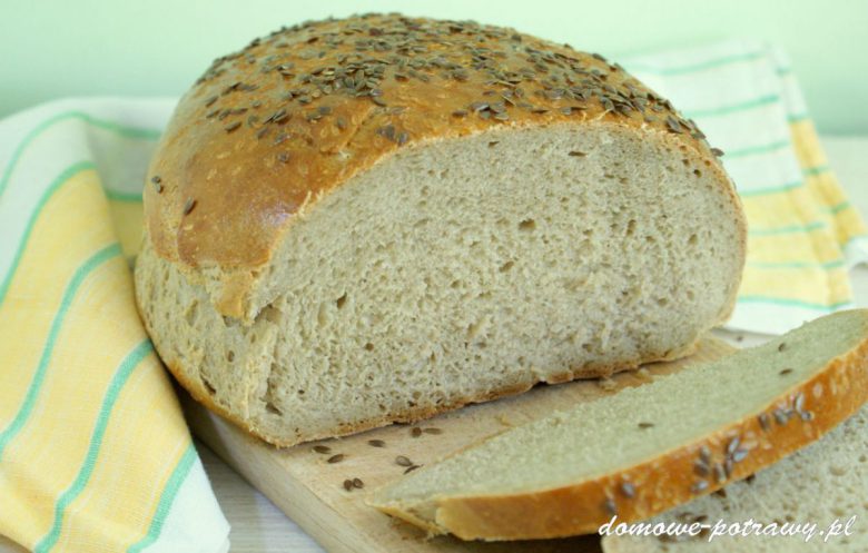 Chleb wiejski z siemieniem lnianym