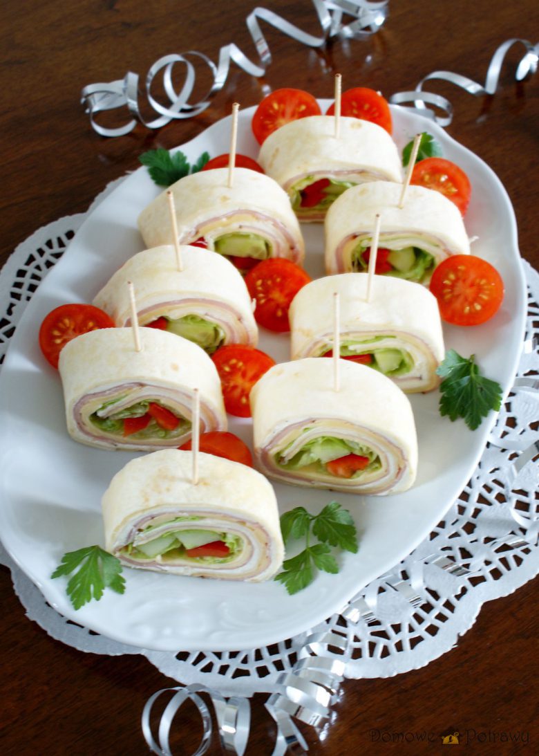 Mini tortille przekąska na imprezę • Domowe Potrawy