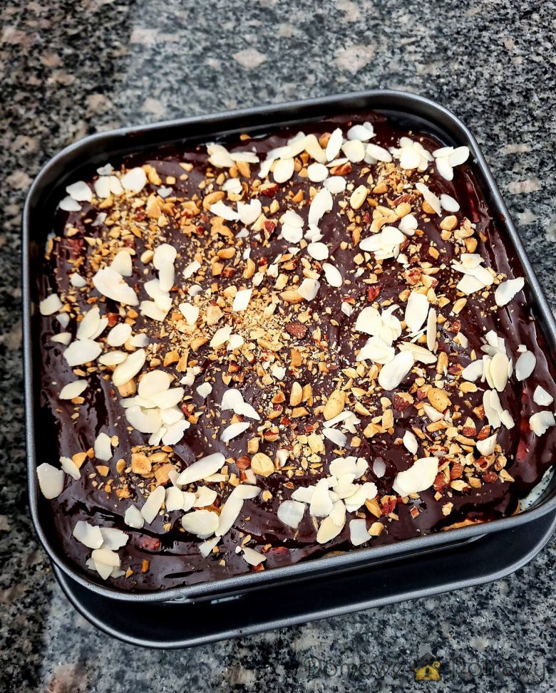 Ciasto budyniowe z makiem na herbatnikach