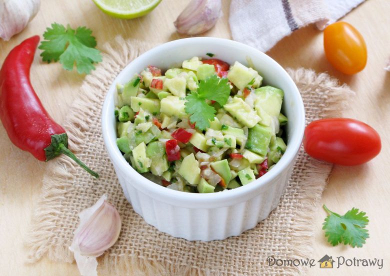 Pasta z awokado - guacamole