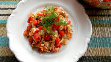 Sałatka z papryką i pomidorem „Samo zdrowie”